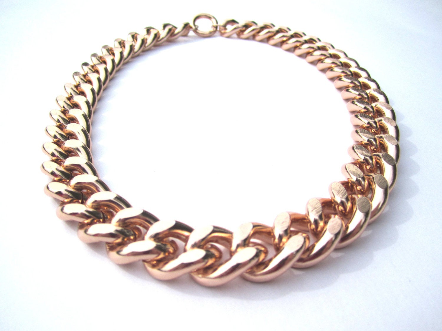 Rose Gold Chain Necklace
 Chunky ROSE GOLD Chain Necklace