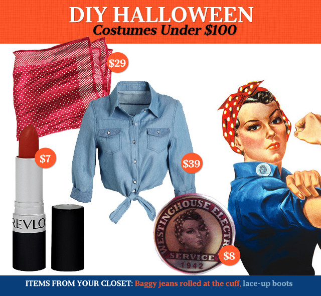 Rosie The Riveter Costume DIY
 DIY Halloween Costumes ‹ Obsessed Magazine