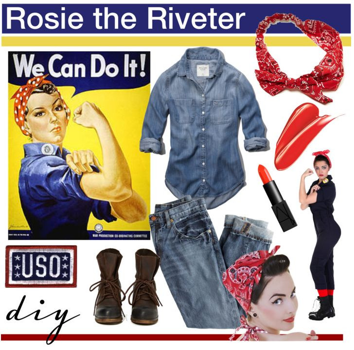 Rosie The Riveter Costume DIY
 105 best rosie the riveter images on Pinterest