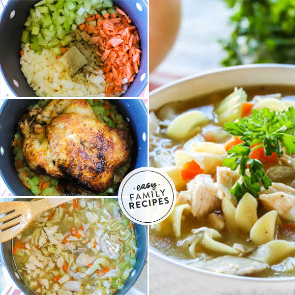Rotisserie Chicken Noodle Soup Recipe
 Rotisserie Chicken Noodle Soup · Easy Family Recipes
