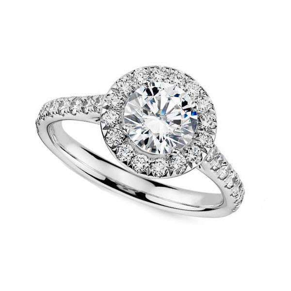 Round Halo Diamond Engagement Rings
 Round Diamond Halo Engagement Ring Anthony s Jewelers RI