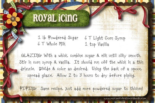 Royal Icing Cookies Recipe
 Frosted Sugar cookies by My puter is my Canvas