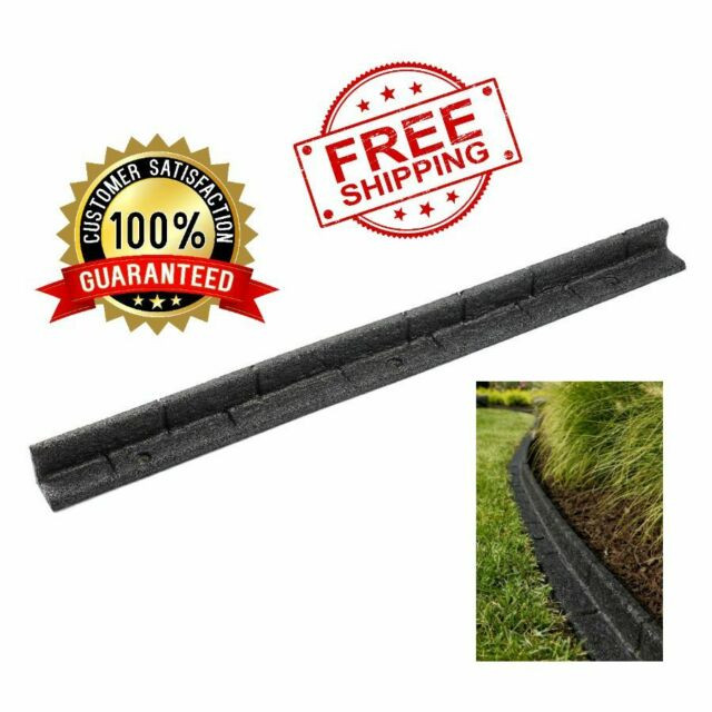 Rubberific Landscape Edging
 Landscape Edging Section Rubberific 4 Ft Black Rubber L