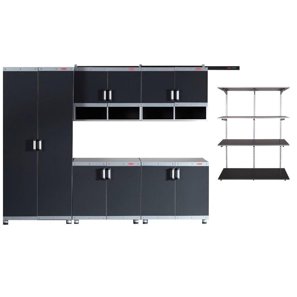 Rubbermaid Garage Organizer
 Rubbermaid FastTrack Garage Laminate Cabinet Set with