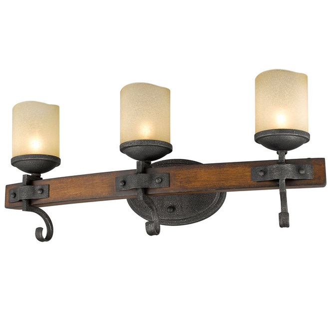 Rustic Bathroom Lighting
 Rustic Toscano 3 Light Bath Vanity Light Shades of Light