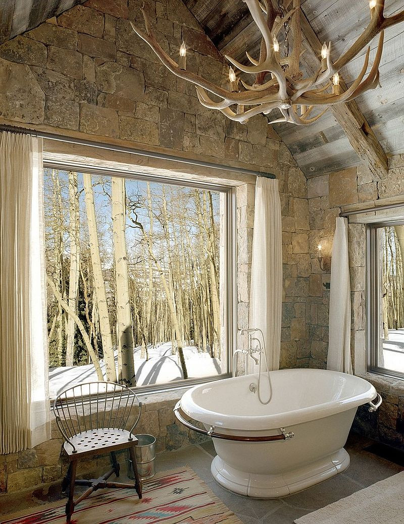 Rustic Bathroom Lighting
 50 Enchanting Ideas for the Relaxed Rustic Bathroom