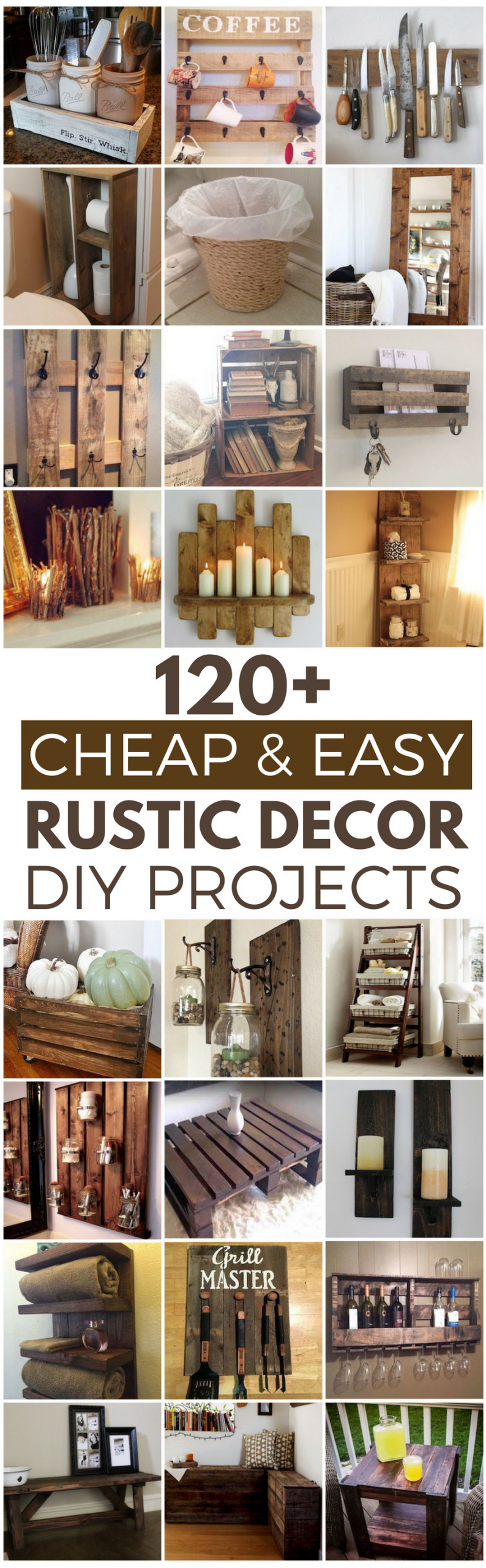 Rustic Decor DIY
 120 Cheap and Easy DIY Rustic Home Decor Ideas Prudent