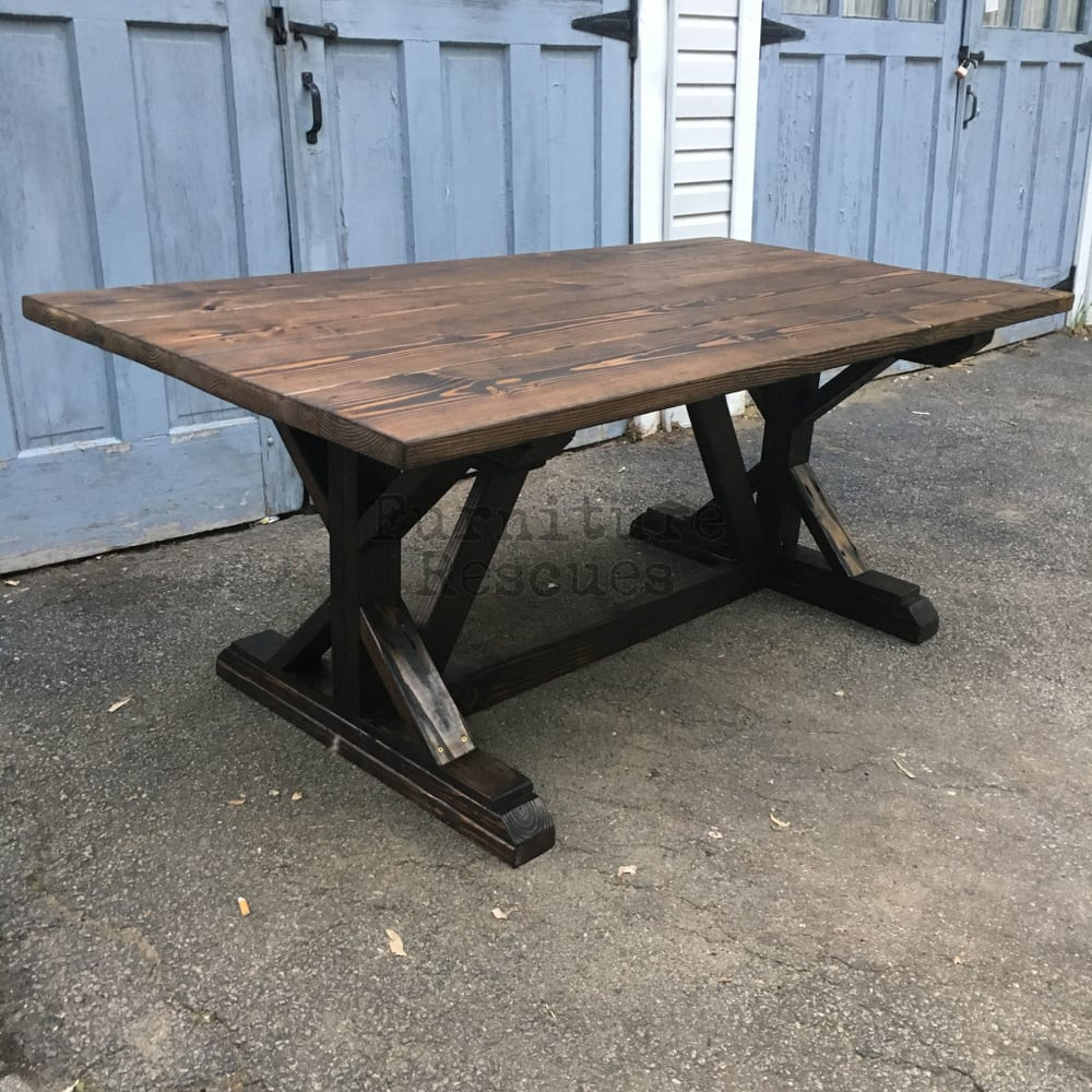 Rustic Farmhouse Kitchen Table
 Custom built farm style rustic dining table Yelp