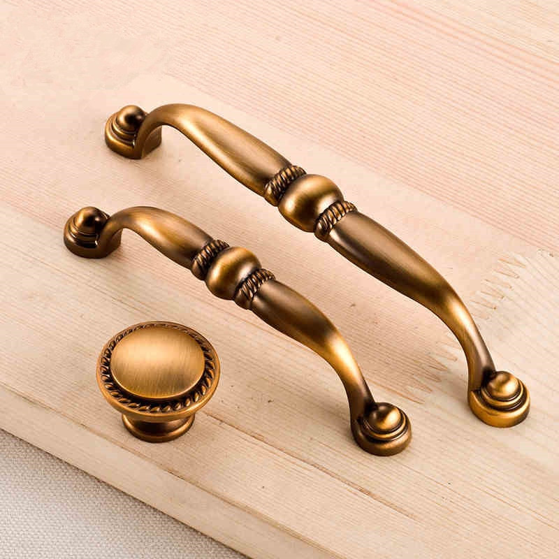 Rustic Kitchen Cabinet Knobs
 Retro Dresser knobs Drawer Pull Handles Bronze Rustic