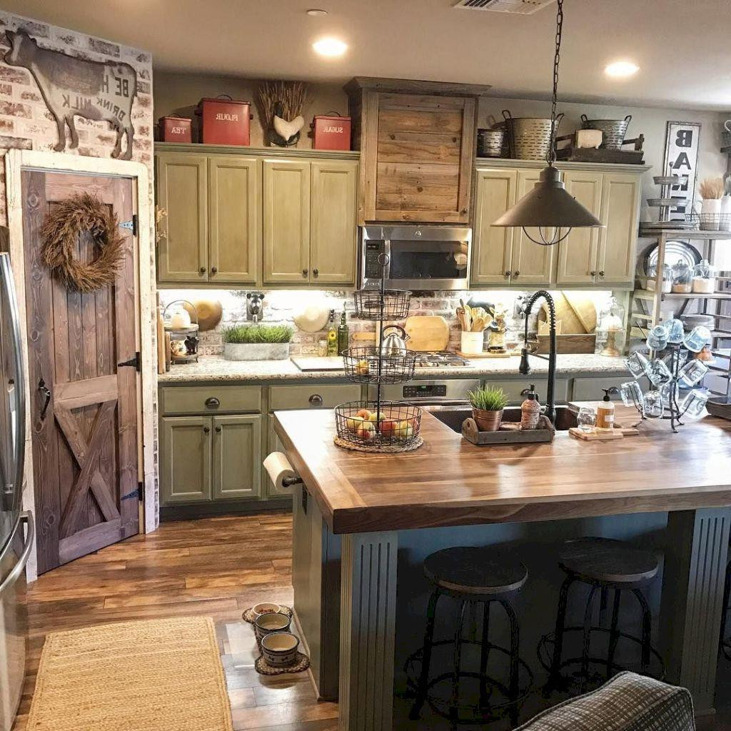 Rustic Kitchen Decor
 34 Great Farmhouse Kitchen Decor Ideas InteriorSherpa