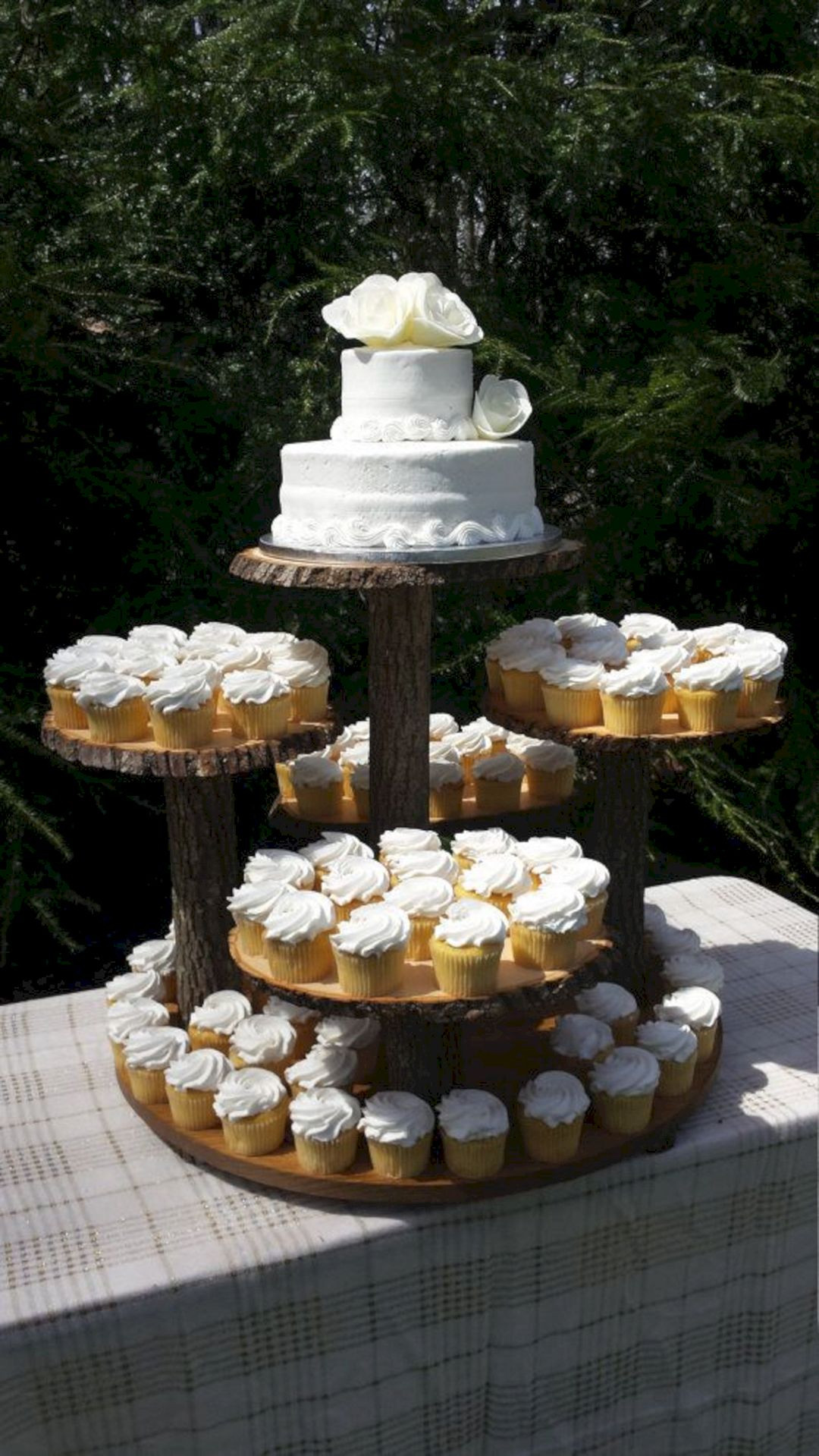 Rustic Wedding Cake Stand
 Rustic Wedding Cake Cupcake Stand Design – OOSILE