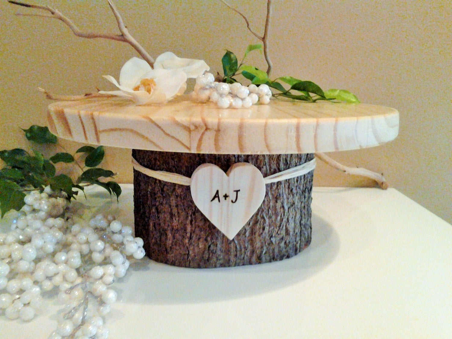 Rustic Wedding Cake Stand
 15 Rustic wedding cake stand Personalized cake stand