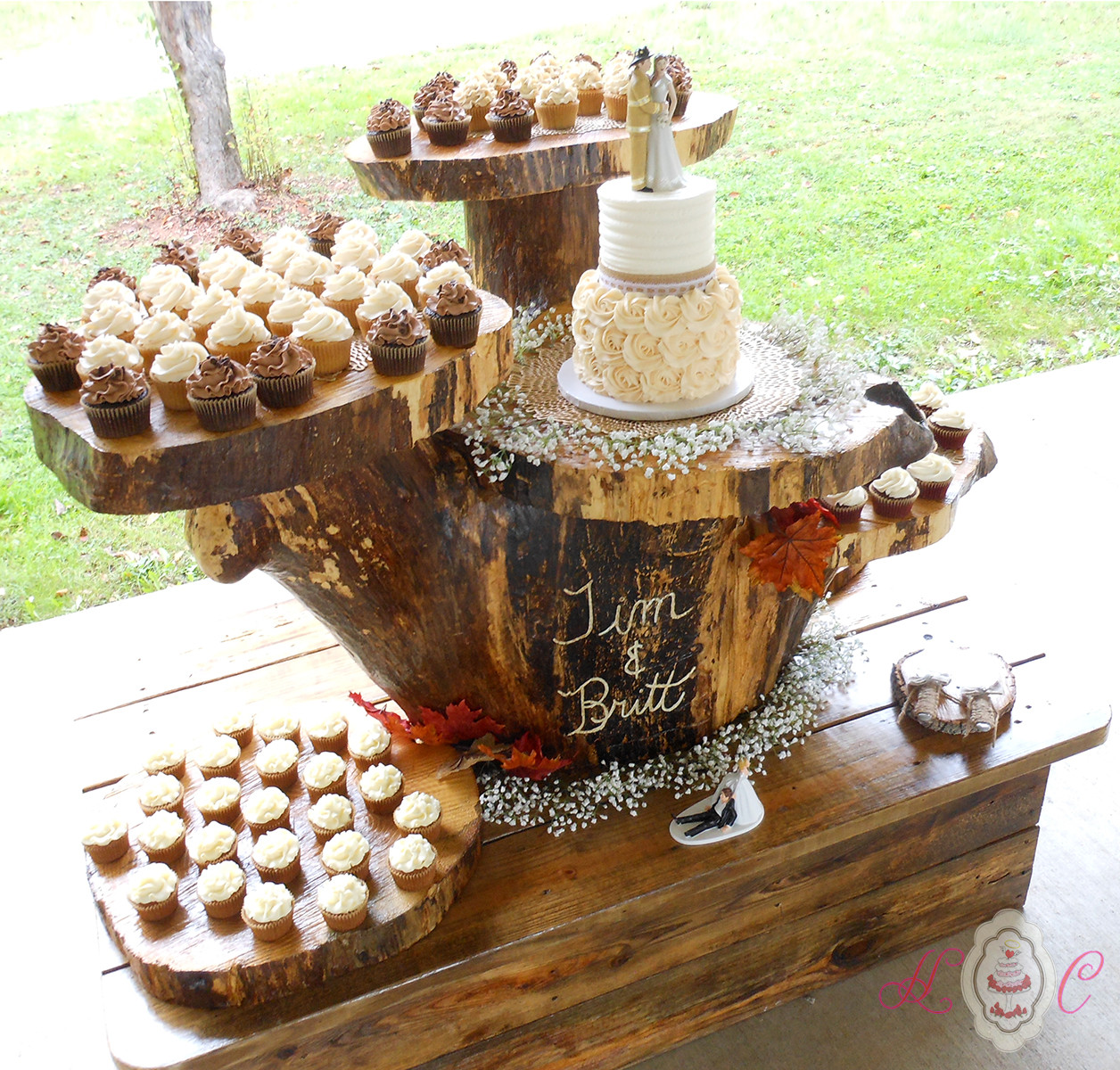 Rustic Wedding Cake Stand
 Wedding Cakes in Marietta Parkersburg & More Heavenly