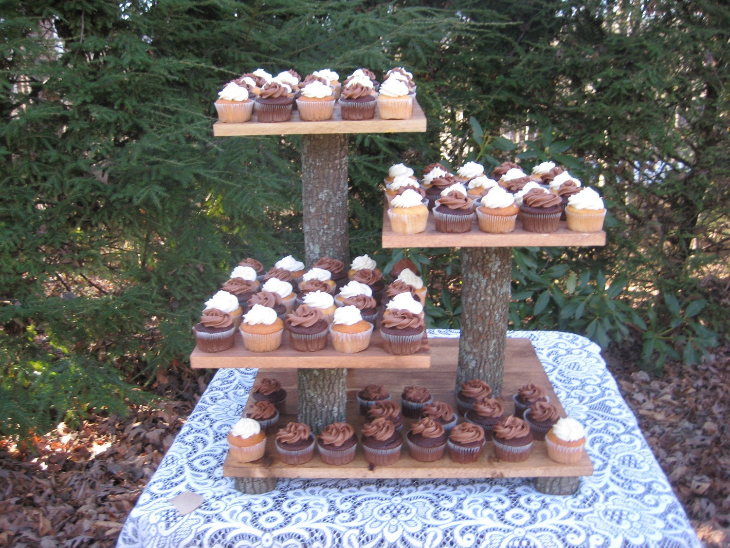 Rustic Wedding Cake Stand
 Rustic Wedding Cake Stand Cupcake Stand Rustic Wedding Log