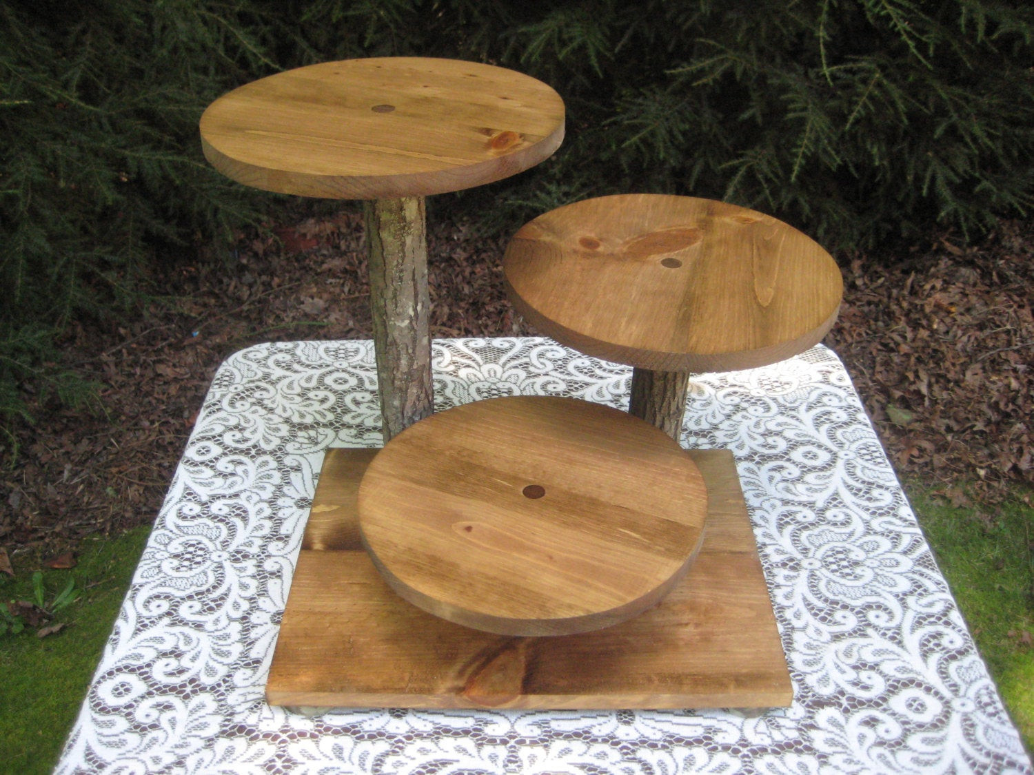 Rustic Wedding Cake Stand
 Rustic Cupcake Stand Rustic Cake Stand Rustic Wedding Log