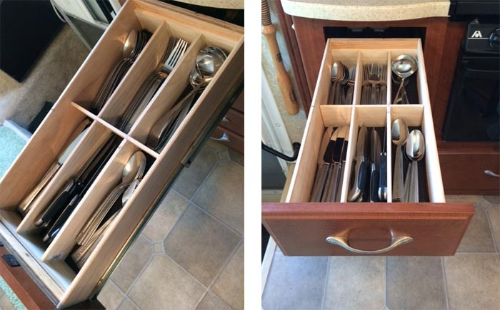 Rv Kitchen Organization
 DIY RV Kitchen Drawer Organizers for $10 Just a Little