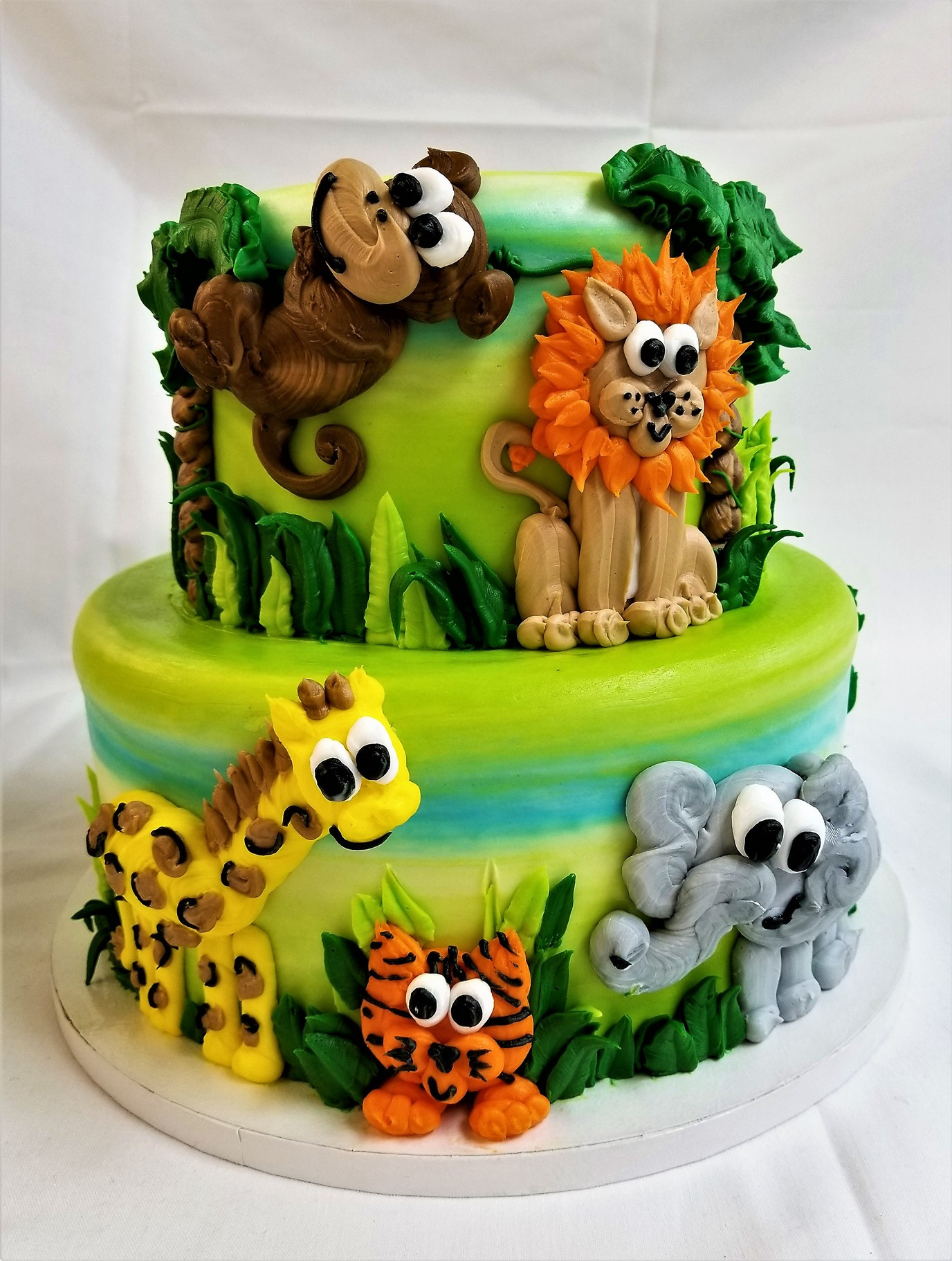 Safari Birthday Cake
 Safari Animals celebration cake from Cinotti s Bakery
