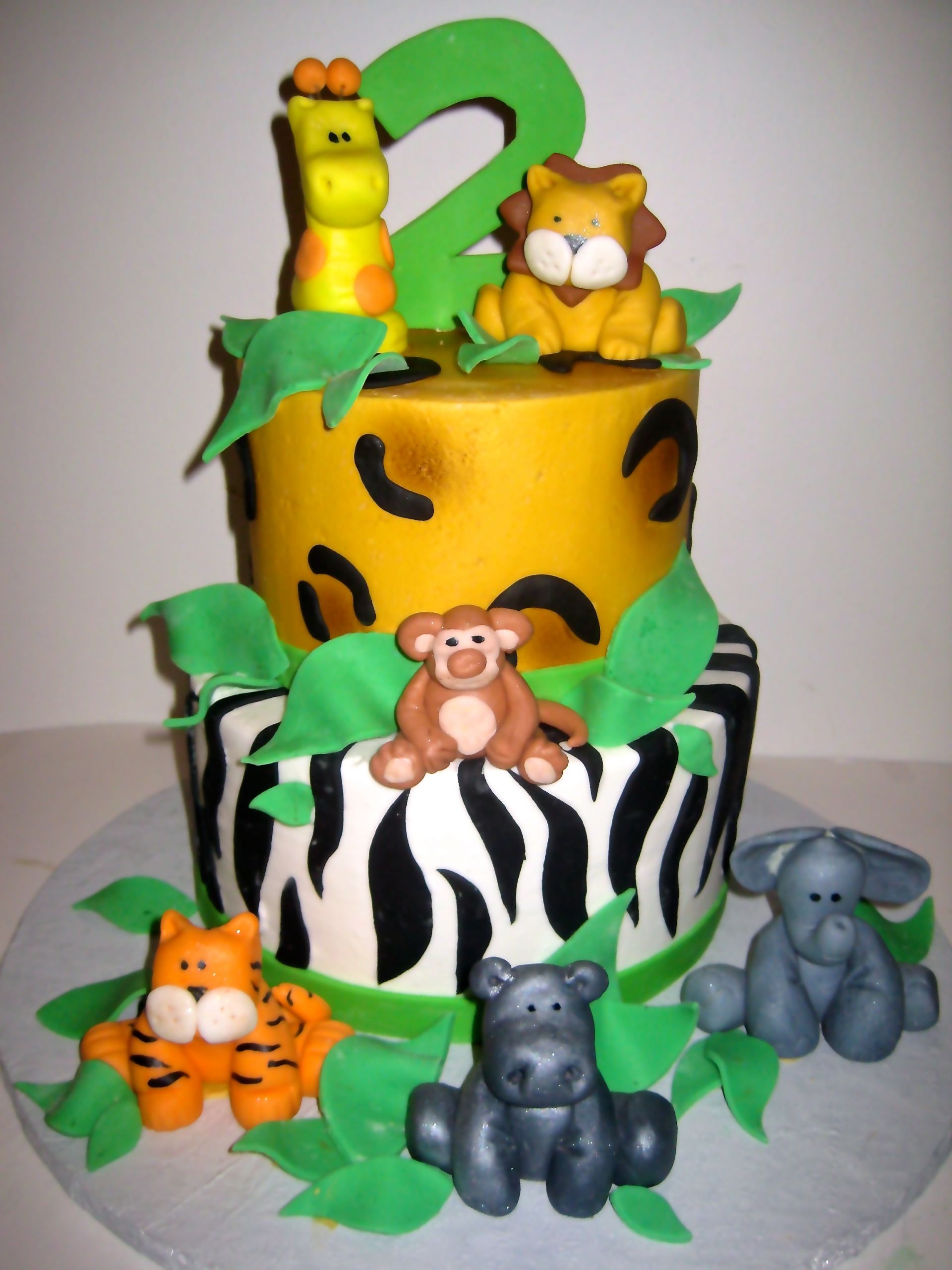 Safari Birthday Cake
 Jungle Cakes – Decoration Ideas