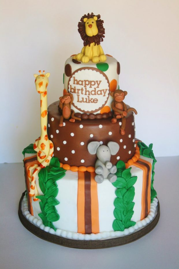 Safari Birthday Cake
 10 Birthday Parties Thrown for Boys Spaceships and Laser