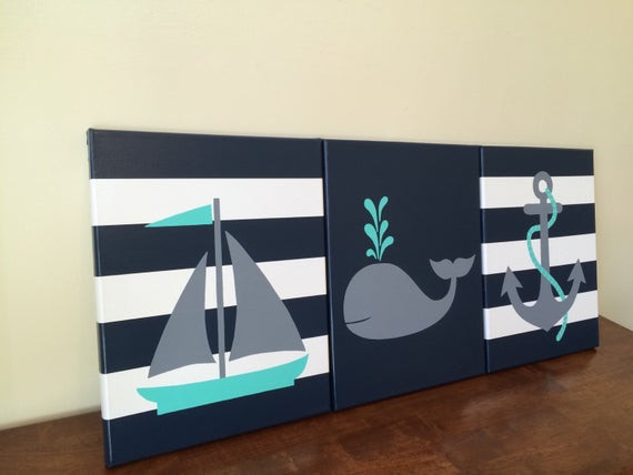 Sailboat Baby Decor
 nautical nursery decor baby boy girl nautical room decor