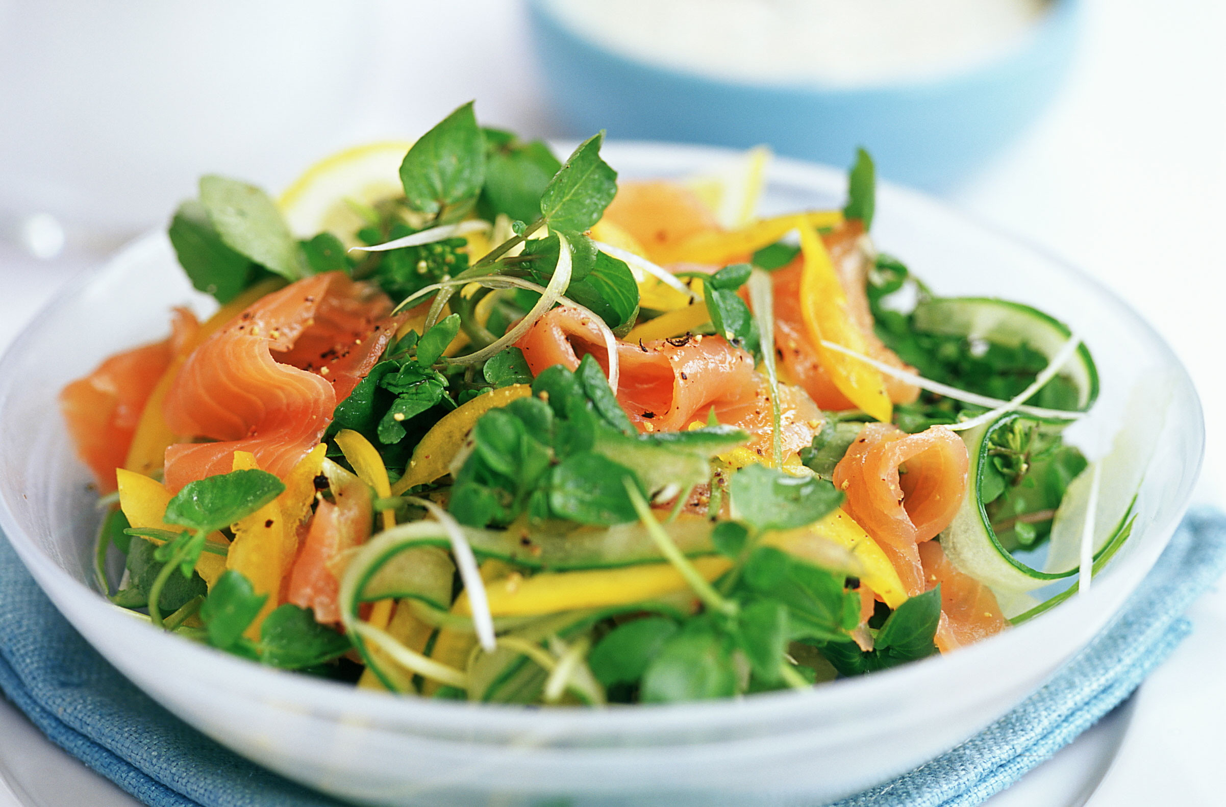 Salad With Smoked Salmon
 Smoked Salmon Salad With Dijon Honey Dressing