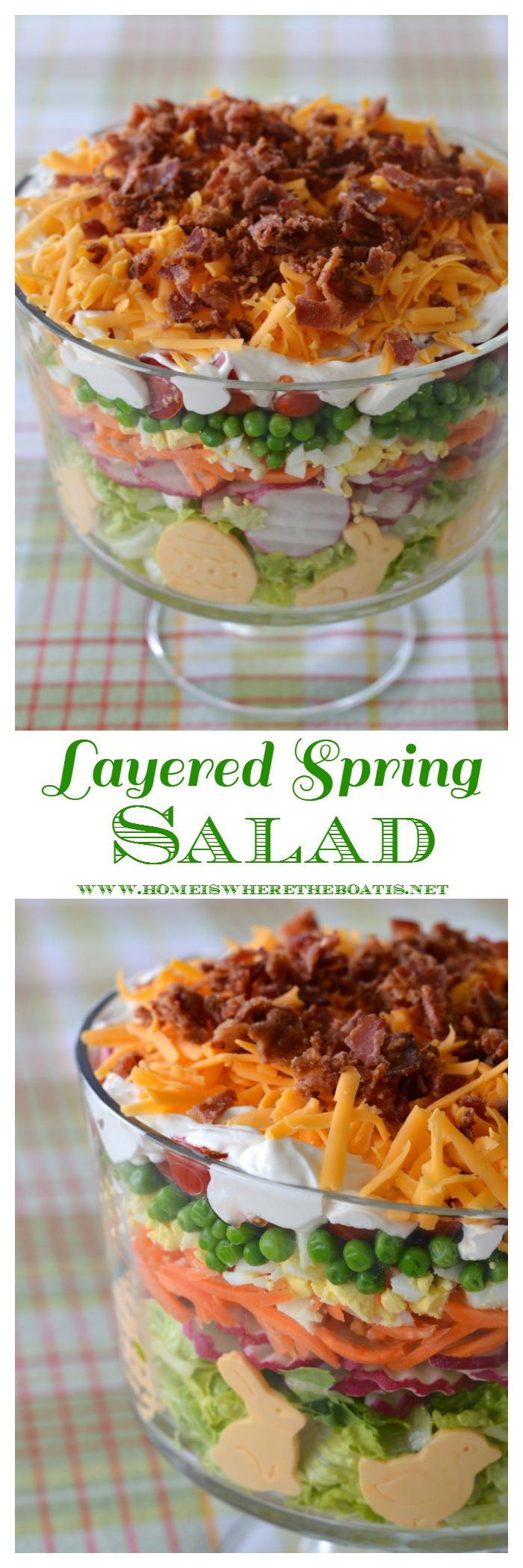 Salads For Easter Brunch
 Layered Spring Salad for Easter