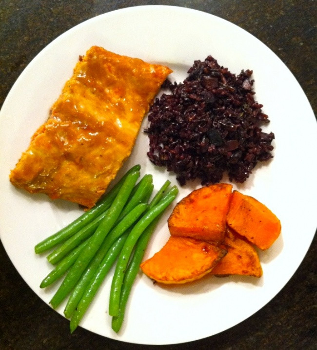 Salmon And Wild Rice
 Grilled Salmon and Wild Rice