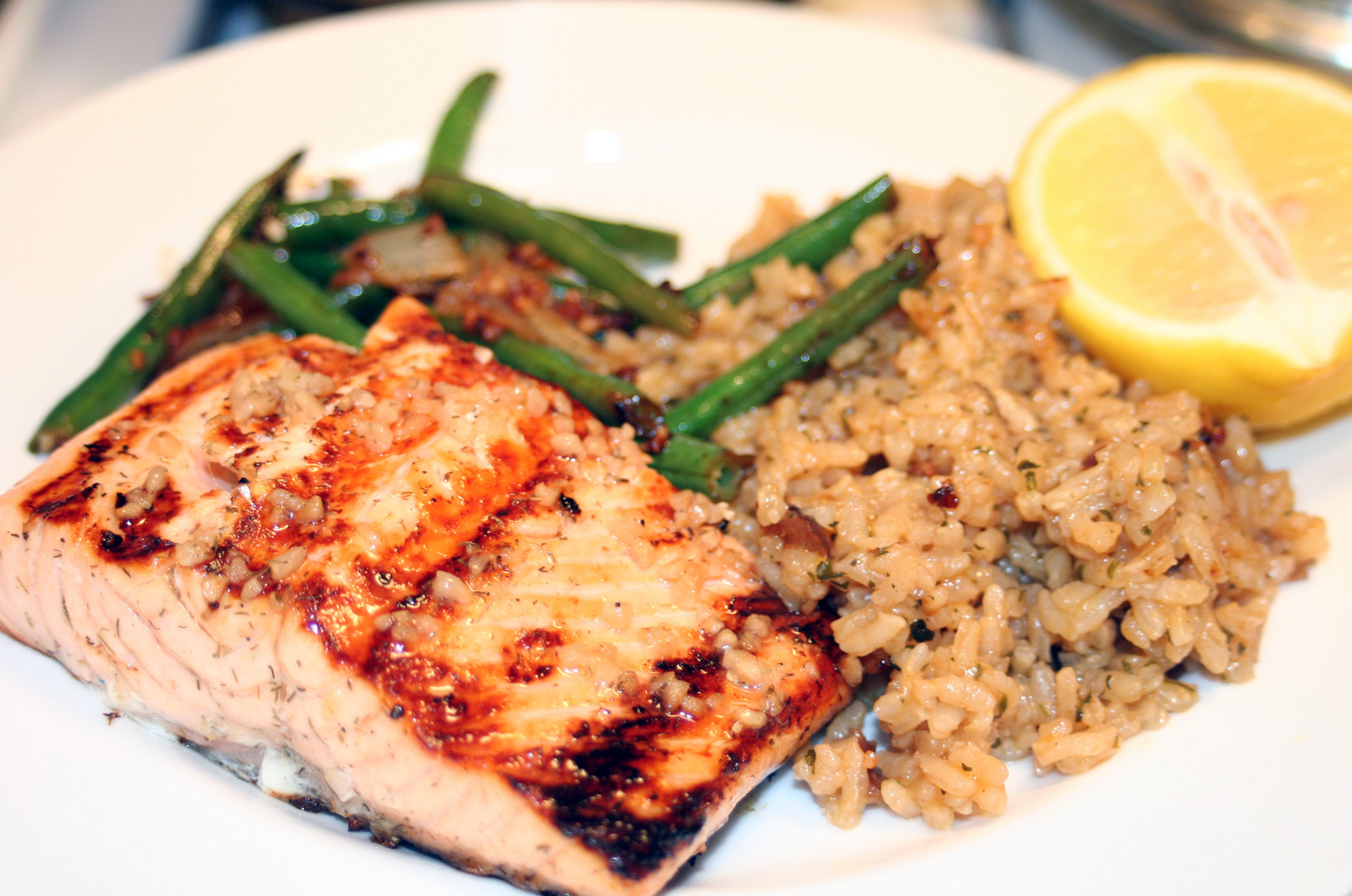 Salmon Brown Rice
 Fish