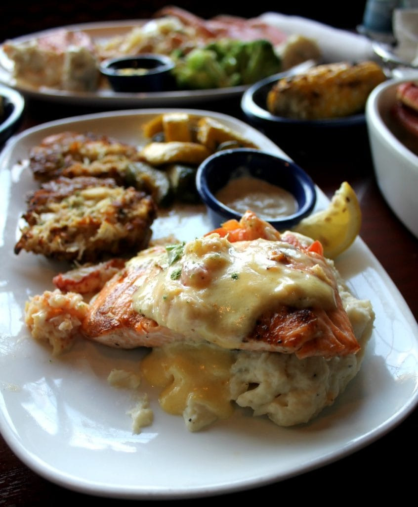 Salmon Crab Cakes
 Crabfest at Red Lobster