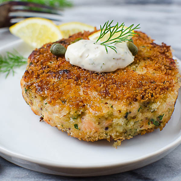 Salmon Crab Cakes
 Crunchy Salmon Cakes