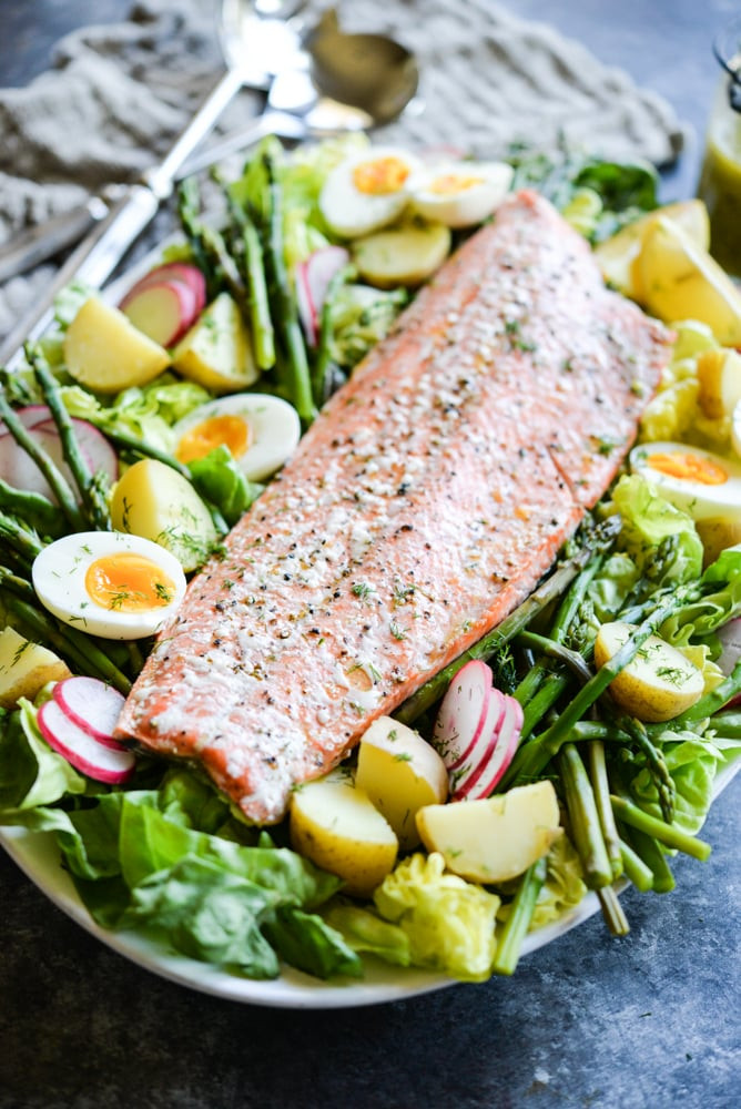 Salmon Nicoise Salad
 Big Batch Salmon Nicoise Salad Fed & Fit