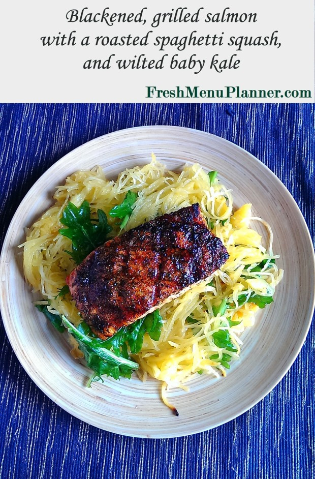 Salmon Spaghetti Squash
 A Great Recipe for Blackened Salmon and Spaghetti Squash