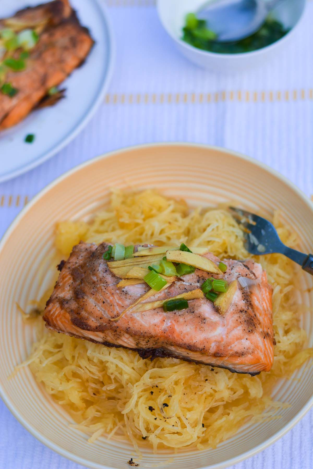 Salmon Spaghetti Squash
 Baked Salmon Spaghetti Squash A Taste of Joy and Love