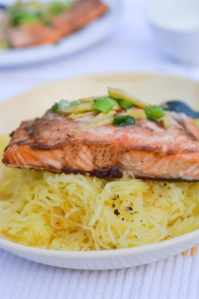 Salmon Spaghetti Squash
 Baked Salmon Spaghetti Squash A Taste of Joy and Love