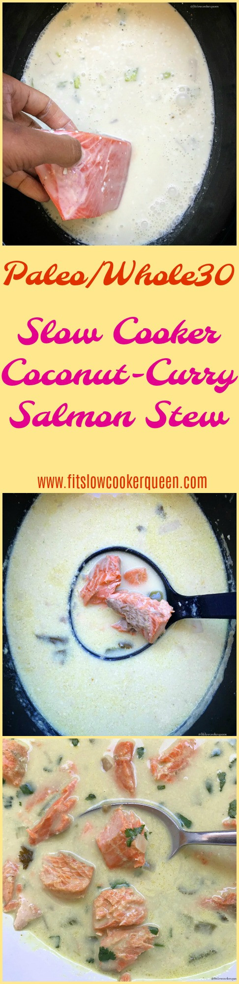 Salmon Stew Slow Cooker
 Slow Cooker Coconut Curry Salmon Stew Paleo Whole30
