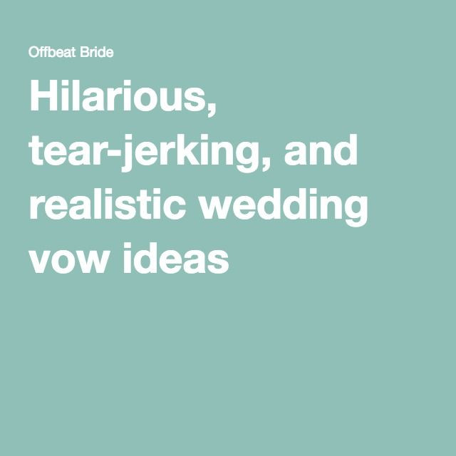 Sample Funny Wedding Vows
 440 best Wedding Vows and Readings images on Pinterest