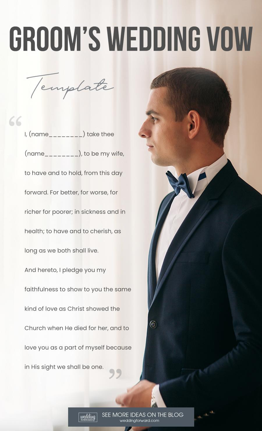 Sample Wedding Vows For Him
 42 Wedding Vows For Him 2020 [With Tips ]