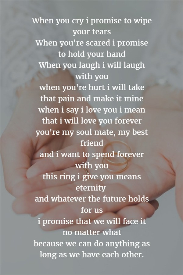 Sample Wedding Vows For Him
 22 Examples About How to Write Personalized Wedding Vows