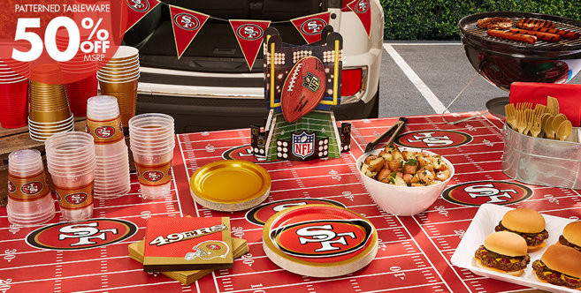 San Francisco Birthday Party Ideas For Adults
 NFL San Francisco 49ers Party Supplies Party City