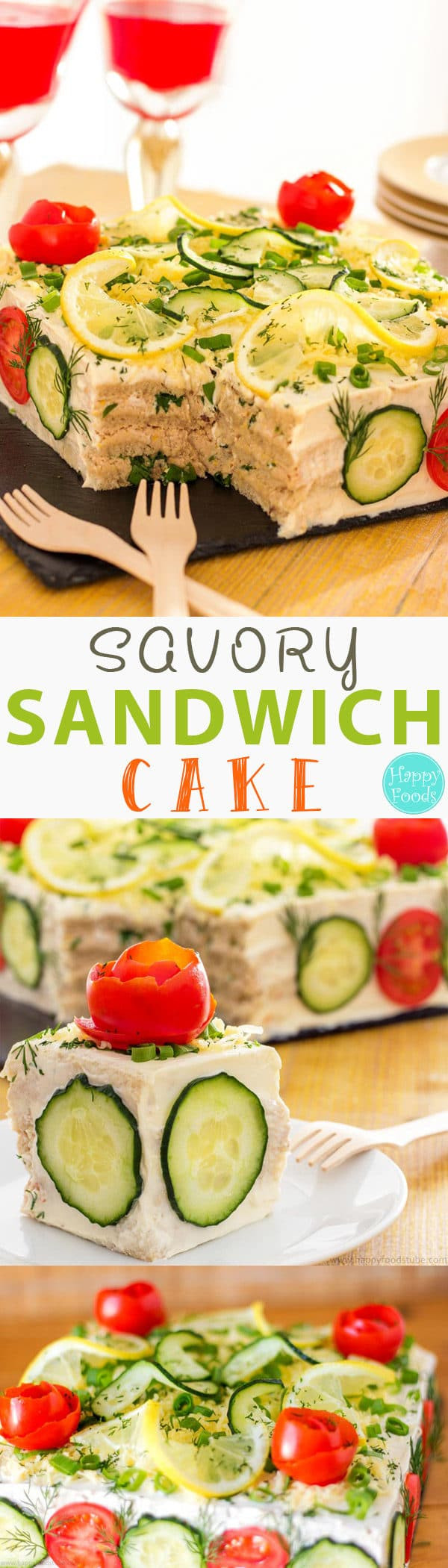 Sandwich Cake Recipe
 Savory Tuna Sandwich Cake Smörgåstårta Happy Foods Tube