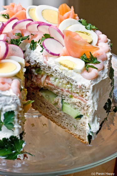Sandwich Cake Recipe
 Smorgastarta Swedish Sandwich Cake