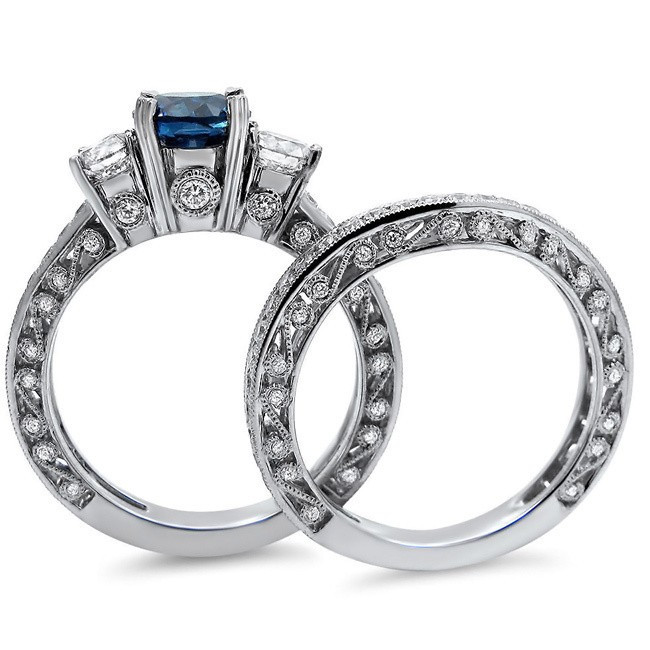 Sapphire Wedding Rings Sets
 Bestselling Antique Sapphire and Diamond Designer Wedding