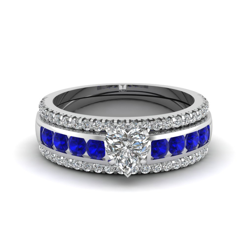 Sapphire Wedding Rings Sets
 View Our Blue Sapphire Trio Wedding Ring Sets