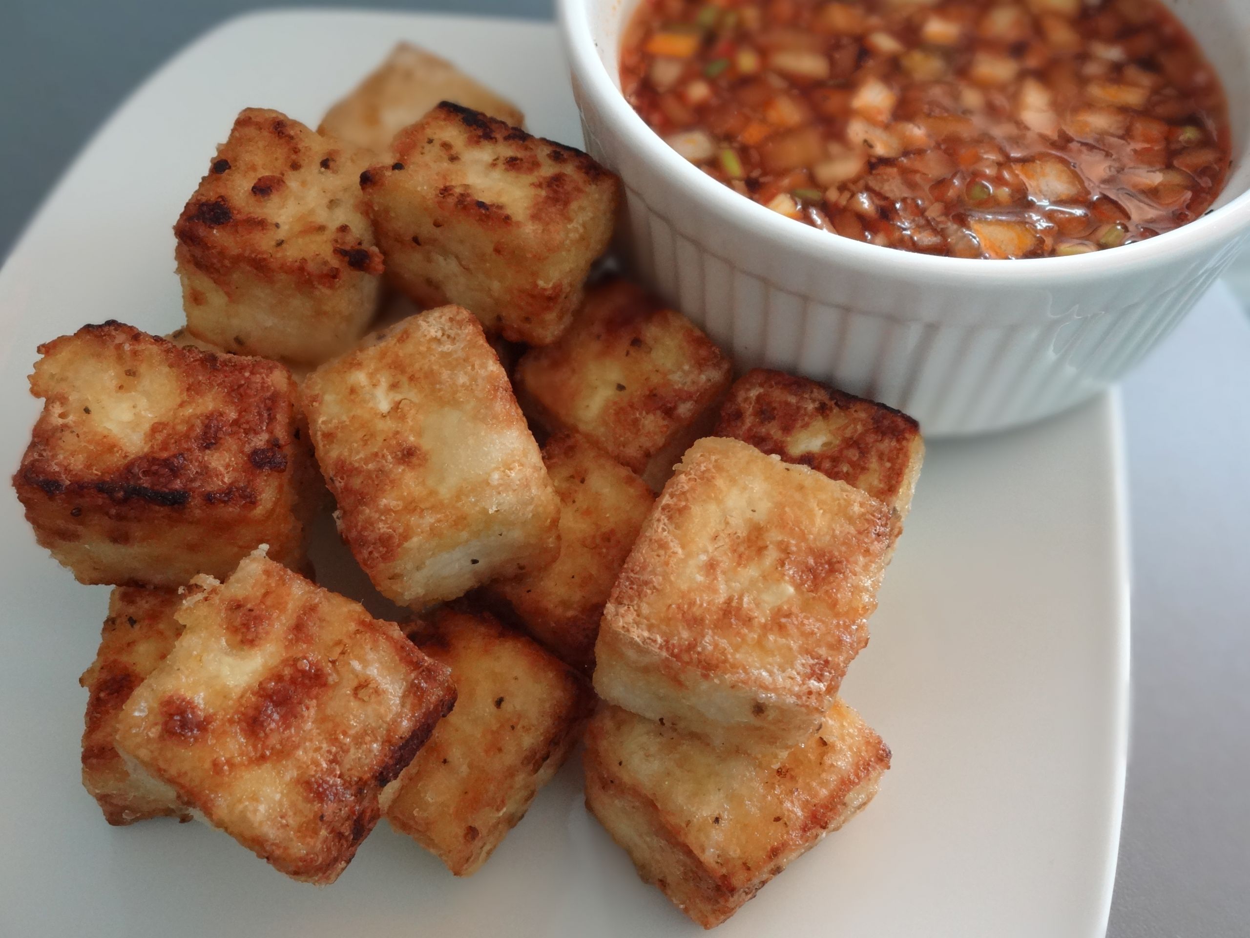 Sauces For Fried Tofu
 Fried Tofu with Dipping Sauce recipe