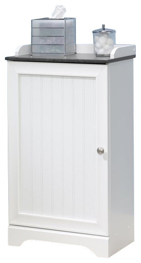 Sauder Bathroom Cabinets
 Sauder Caraway Floor Cabinet in Soft White Transitional