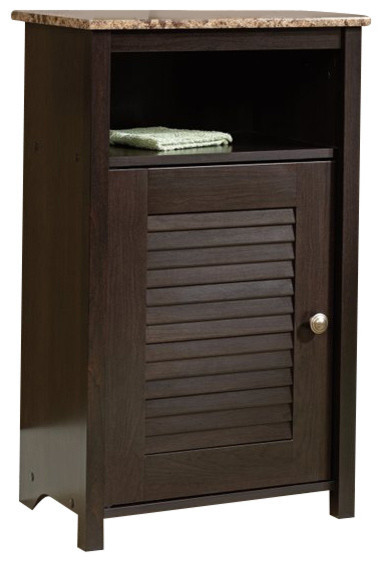 Sauder Bathroom Cabinets
 Sauder Peppercorn Floor Cabinet in Cinnamon Cherry