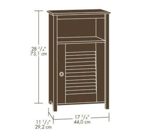 Sauder Bathroom Cabinets
 Sauder Bath Peppercorn Cinnamon Cherry Bathroom Floor