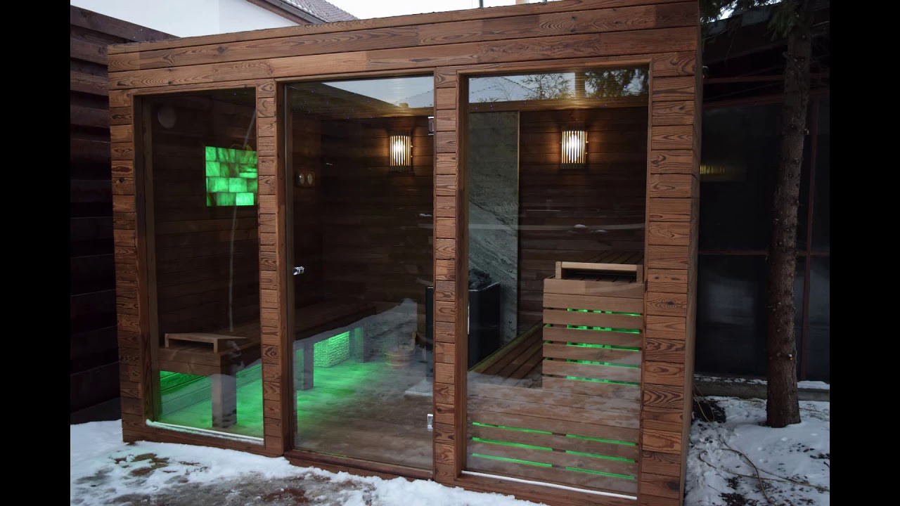 Sauna Plans Outdoor DIY
 Homemade outdoor sauna build time lapse