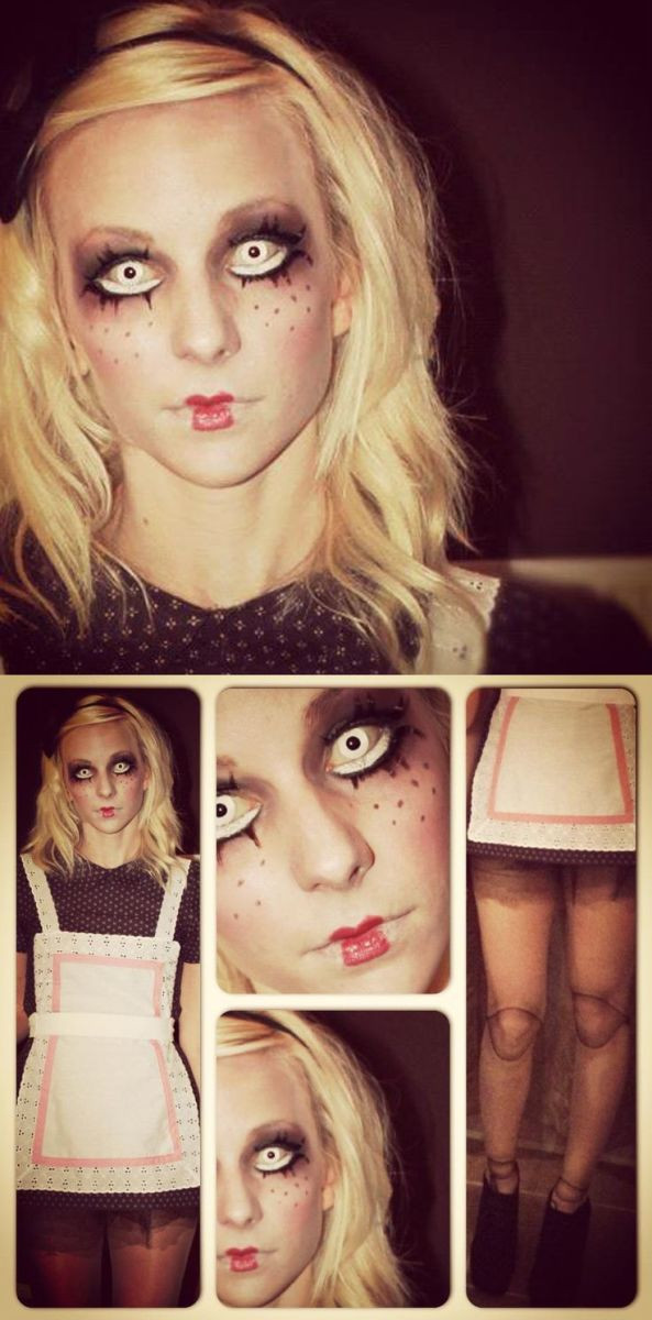 Scary Doll Costume DIY
 30 DIY Halloween Costume Ideas