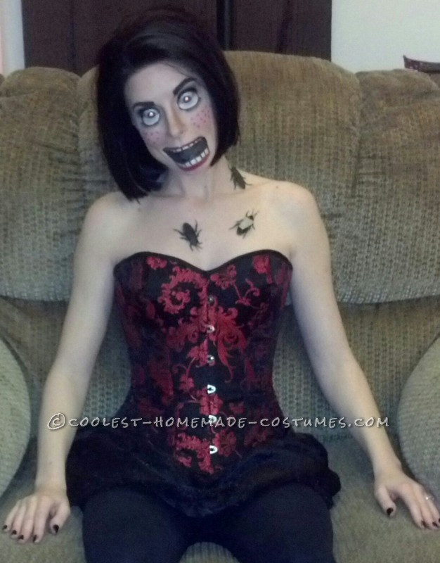 Scary Doll Costume DIY
 Creepy Doll Makeup Awesome Homemade Costume That Costs